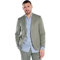 emilio adani Anzugsakko Herren Anzug-Sakko aus Leinenmischqualität, Khaki