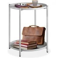 tectake Beistelltisch Couchtisch Oxford 45,5x45,5x53cm (1-St., 1 tlg), Stahl