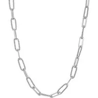 Hey Happiness Gliederkette Twist Chic, Ovale Glieder Kette, Gedrehte Damen Kette Paperclip, wasserfest
