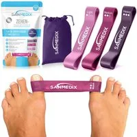 Sanmedix Zehenspreizer Hallux Valgus Korrektur Trainingsband für den Zeh, für Damen & Herren zur Schmerzlinderung von Ballenzehen