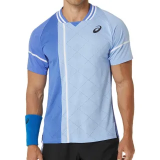 Asics Match Actibreeze Herren Blau Tennisoberteil