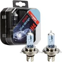Cartrend KFZ-Ersatzleuchte Set 2x H4 12V 60W / 55W Xenon Blue Look, 2 St., blau, Effekt Design Halogen-Birnen P43t Box Leuchtmittel Autolampen