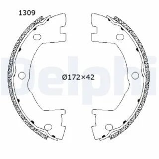 Delphi Bremsbacken hinten Mazda 2 1,5 Skyactiv-G M Hybrid