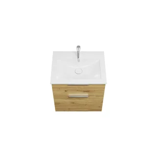 Burgbad Mineralguss Waschtisch-Set Eqio Eiche Dekor Urban/Alpinweiss, SEYU062F5662C0001 SEYU062F5662C0001