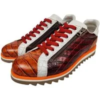 Lorenzi Lorenzi-16880-Fiji Cuoio Sneaker Reißverschluss, Kalbsleder, Handgefertigt in Italien