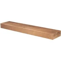 Levandeo® Wandregal, levandeo Wandregal Holz Massiv 100x20cm Eiche Farbig Wandboard Regal