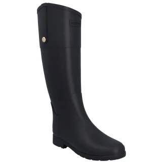 Hunter Elegante Reitstiefel Gummistiefel für Damen in Schwarz