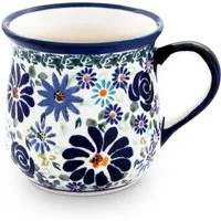 Bunzlauer Keramik Becher Bunzlauer Keramik 250ml Becher bauchig mit ausgestelltem Rand DekDU126, Keramik