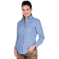 Orbis Textil GmbH & Co. KG Trachtenbluse Trachtenbluse - BASIC - blau, rot