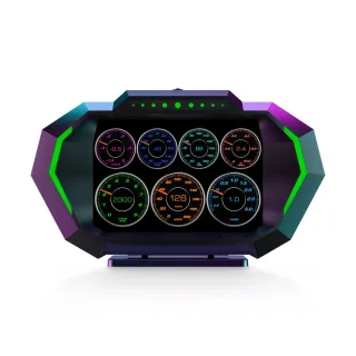 P24 Head Up Display Dual System Digtial Water Oil Temp Turbo Press lnclinometer HUD OBD2 Car Accessory On-board