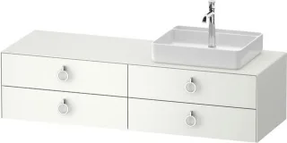 Duravit White Tulip Konsolenwaschtischunterbau wandhängend Weiß Seidenmatt 1600x550x408 mm - WT4995R WT4995R36360010