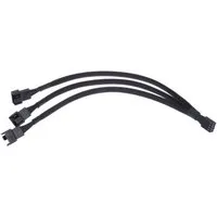 Bolwins H78 4pin PWM Kabel Adapter Lüfter Verteiler Splitter 1:3 für PC Laptop Computer-Kabel, 4-Pin PWM Stecker, 4-Pin PWM Buchse + 2× 3-Pin Lüfter Buchse (27 cm), PWM-Y-Adapter zur gleichzeitigen Steuerung von bis zu 3 Lüftern