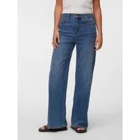 Vero Moda High-waist-Jeans VMOLIVIA STRETCH HR WIDE JNS LI3182 NOOS Baumwollmischung, high waist, wide fit