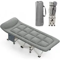 CALIYO Feldbett Campingbett feldbett klappbar, Faltbar Gästebett bis 150 kg für Indoor, Outdoor, Strand und Garten