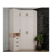 Marmex Möbel Mehrzweckschrank-Set Grant Set 12 C Garderoben-Set, (4-St., Regal mit Schrankaufsatz, Eckschrank mit Schrankaufsatz), Türen mit Soft-Close-Funktion