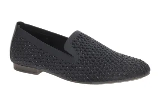 Gabor 85.216.49 Damen Slipper Loafer midnight Glitter Textil Leder Flexibel