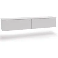 KOBI S.C. TV-Schrank KOBI TV-Lowboard 160 cm weiß grifflos hängend oder stehend für moderne