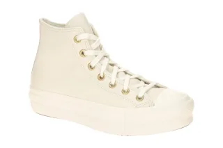 Converse A12764C CTAS_Lift_Hi Damen Plateau Sneaker Wei? egret/gold