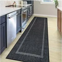 OTTO home Teppich Venedig Bordüre auch als Läufer erhältlich, rechteckig, Höhe: 3 mm, In- und Outdoor geeignet, Sisal-Optik, Wetterfest & UV-beständig