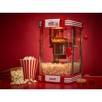 SALCO Popcornmaschine SNP-24, Edelstahlkessel, Eingebautes Rührsystem, inkl. Popcorn-Schale