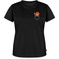 Spreadshirt T-Shirt Pumuckl Fröhlich Winkendend Brusttasche Frauen Premium T-Shirt (1-tlg)