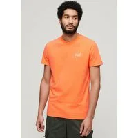 Superdry Rundhalsshirt ESSENTIAL LOGO EMB TEE aus Baumwolle und Single Jersey, Slim Fit, Kurzarm, hüftlang