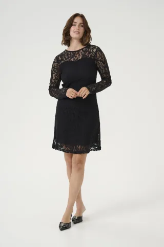 Kleid Slim fit black