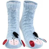 United Labels® Haussocken Disney I-Aah Esel Hüttensocken Winnie Puuh Kuschelsocken Sherpa