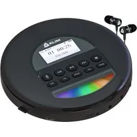 KLIM Nomad tragbarer CD-Player (Bluetooth, tragbarer Discman mit Kopfhörer, Ideal für Autos, MP3)