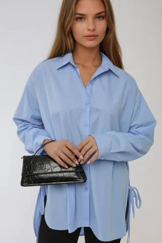 Langarmshirt mit Binde-Detail