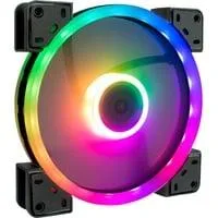 Argus RS-141 RGB 140x140x25, Gehäuselüfter schwarz, 140 mm