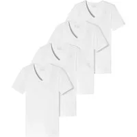 Schiesser T-Shirt V-Ausschnitt, kurzarm, im 4er Pack