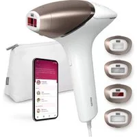 Philips IPL-Haarentferner Lumea 8000 Series BRI948/00, 450.000 Lichtimpulse, Hauttonsensor, 4 Aufsätze (Körper, Bikini, Achselhöhlen und Gesicht)