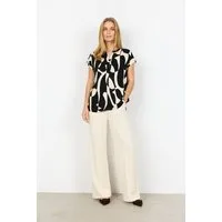 soyaconcept Shirtbluse SC-CHANISE 1 aus Viskose, normale Passform, mit V-Ausschnitt, pflegeleicht