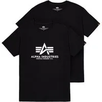 Alpha Industries Rundhalsshirt Basic T 2 Pack (Set, 2-tlg)