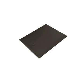 KLUDI-TERRA Duschwanne 90 x 120 H3 cm Abflussabdeckung inklusive Mattschwarz 09DW0739