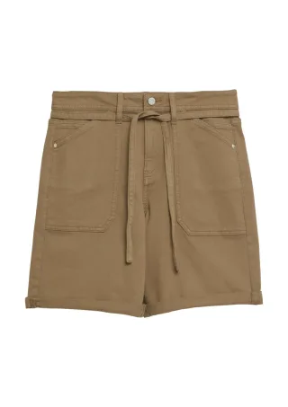 s.Oliver Red Label - Shorts mit Bindegürtel braun - Gr. - 42