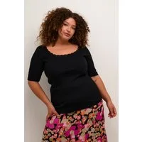 KAFFE Curve T-Shirt T-Shirt kurzarm KCbritt Große Größen