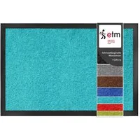 Floordirekt Fußmatte Monochrom, Rutschfeste Schmutzfangmatte Indoor, 30°C Maschinenwaschbar, Rechteckig, Höhe: 7 mm, Geeignet für Trockner & Fußbodenheizungen, UV-Beständig, Antistatisch