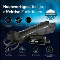 VITALmaxx Venentrainer SPORTS ONLY x VENENWALKER, Bein Massagegerät, Recovery Boots mit 10 Druckstufen & Wechseldrucktechnik