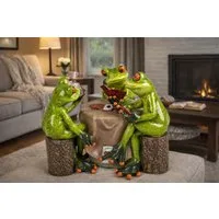 formano Dekofigur Frosch Skatspieler aus Froschhausen Kartenspiel Froschgruppe Skat