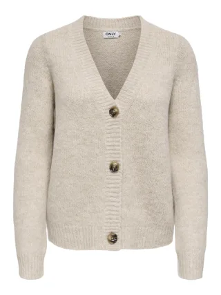 ONLY - ONLZOEY L/S REGULAR CARDIGAN KNT NOOS whitecap gray - Gr. - L