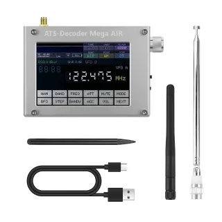 HamGeek ATS-Decoder Air V4.2x 4inch Si4735 Full Band Radio Receiver FM RDAM Bluetooth with 4-inch Touch Screen