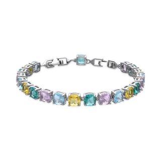 Luxenter Armband mit Silber-Finish und mehrfarbigem Zirkonia – Dow