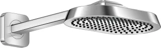 Hansgrohe AXOR ShowerSphere Kopfbrause 250/160 1jet EcoSmart+ mit Brausearm, Chrom, 39770000 39770000