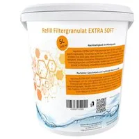 Aquintos Wasseraufbereitung Kalk- und Wasserfilter Refill Filtergranulat ‧ Ersatz für BWT soft und Aarke Pure Clean +, EXTRA SOFT Granulat