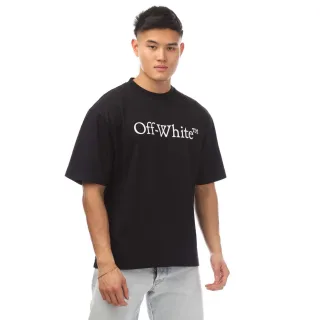Herren Off White Big Logo T-Shirt in Schwarz