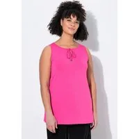 MIAMODA Longtop Top A-Linie Ausschnitt mit Schlitz und Band