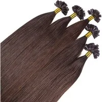 hair2heart Echthaar-Extension Premium Remy Bonding Extensions #5/0 Hellbraun 40cm