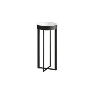 Laufen XCROSS Bodenstehender Waschtisch H511CR37161121 397x427x900 mm, ohne Armaturenbank, ohne Hahnloch, ohne Überlauf, Schwarz matt